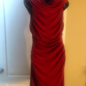 Red Ruched dress